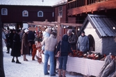 Försäljningstånd på julmarknaden i Wadköping, 1983