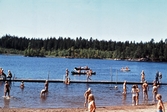 Badplatsen vid södra Ånnabosjön, 1970