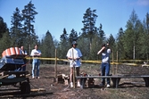 Övning i lerduveskytte i Ånnaboda, 1995