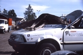 Demonstrering av älgkrock på vilmarksmässan, 1992