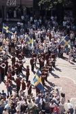 Frälsningsarméns musikkår spelar på nationaldagen, 1990