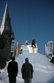 Snowboardåkare på Stortoget, 1996