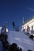 Snowboardåkare i backen på Stortorget, 1996