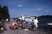 Badstrand på ön Fåran, 1995