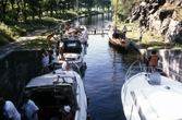 Slussning av fritidsbåtar, 1980-tal