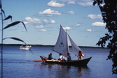 Länsmuseets roddbåt i Engelbrektsrodden, 1992