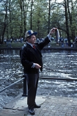 Landshövding sigvard marjasin fiskar lax, 1989
