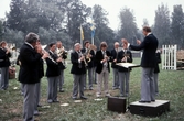 Regionmusiken spelar vid Karlslunds herrgård, 1979