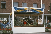 Kungaparet utanför Karlskoga stadshus, 1984