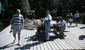 Väntan på bryggan vid norra Vinön, 1995