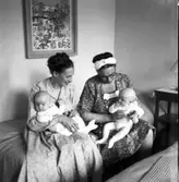 Konstnären Arthur Percy, interiörer o exteriörer, herr o fru Percy, sonhustrun, barnbarn