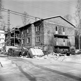 Pensionärshem i Högsjö under byggnation, 1960-tal