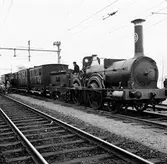 Loket Prins August med vagn på Kilsmo station, 1960-tal