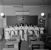 Luciatåg i klassrum, 1961