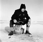 Isfiske utanför odensbacken, 1960-tal