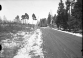 Skärningen mellan Åsvägen och Eriksgatan, på Badelundaåsen, i Tibble.
