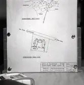 Situationsplan för Löttorps ålderdomshem under byggnad.