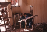 Montering av trappräcke, 1989