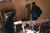 Montering av trappräcke, 1989