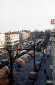 Vy över Stortorget under hindermässan, 1982