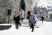 Efter hindersmässoandakt i Nikolaikyrkan, 1994