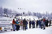 Journalister vid invigningen av  skid-SM i Ånnaboda, 1986