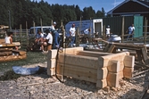 Träbygge under vildmarksmässan, 1992