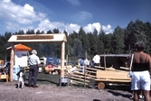 Servicecentralens utställning under vildmarksmässan, 1993