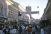 Reklam för Örebrokortet under marknadsafton, 1987