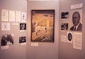 Utställningsskärm på Länsmuseet med presentation av Georg Arn, 2000
