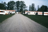 Husvagnar vid Hampetorps camping, 1987