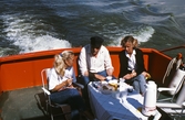 Kafferast ombord ute på Stor-Hjälmaren, 1987