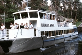 M/S Hjälmare kanal vid Säby sluss, 1984