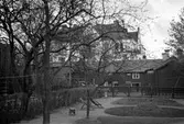 Gårdsinteriör på Tenngjutargården, Drottninggatan, 1937