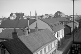 Utsikt från Drottninggatan mot Källgränd, 1937