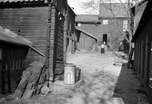 Gårdsinteriör på Drottninggatan, 1937