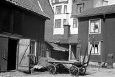 Gårdsinteriör på Kyrkogårdsgatan 1937