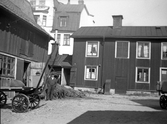 Gårdsinteriör på Kyrkogårdsgatan, 1937