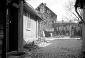 Gårdsinteriör på Kyrkogårdsgatan, 1937