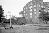 Svartåtåget passerar Rudbecksgatan, 1937