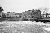 Slussen vid Skebäcks kraftstation, april 1937