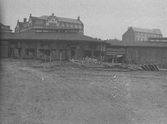 Lagerbyggnader vid Järnvägsgatan, 1936