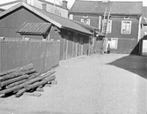 Gårdsinteriör vid Storgatan, 1937