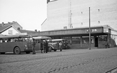 Bussar parkerade på Örebro Busstation, 1940