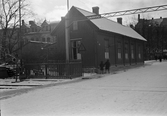 Byggnad vid Köping-Hult järnvägen, 1937