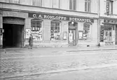 Rohloffs bokhandel vid Drottninggatan, 1930-tal