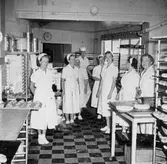 Interiör från Kakboden på öster, 1957