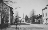 Västra Storgatan i Hallsberg västerut, 1947