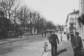 Centralt utmed Västra Storgatan i Hallsberg, 1944