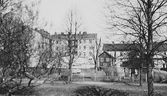Hus vid Allégatan i Hallsberg, 1944